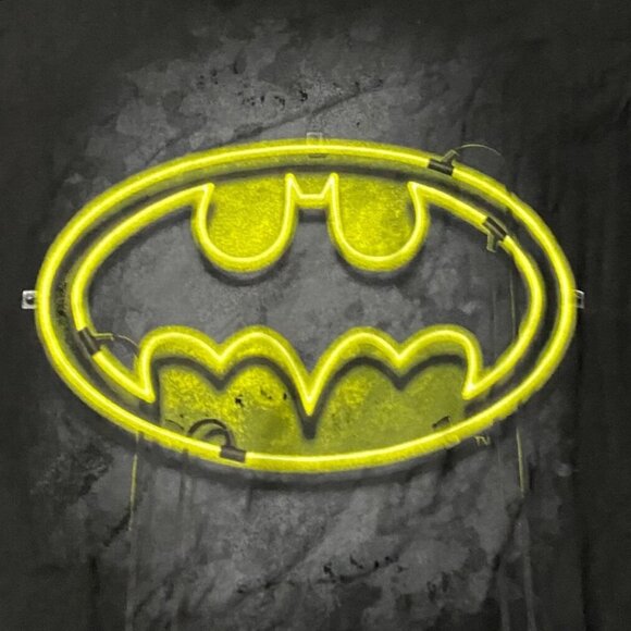 Batman "Neon Logo" T-Shirt - S - Picture 1 of 3